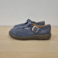 Dr Martens Vintage Polley Dolly Blue Leather Buckle Mary Jane England Shoe Uk 6