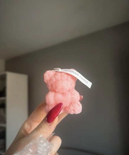 Handmade single wick pink - handmade,