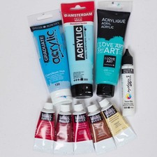 Acrylic Paints Bundle - Liquitex, Amsterdam, Daler-Rowney, I Love Art
