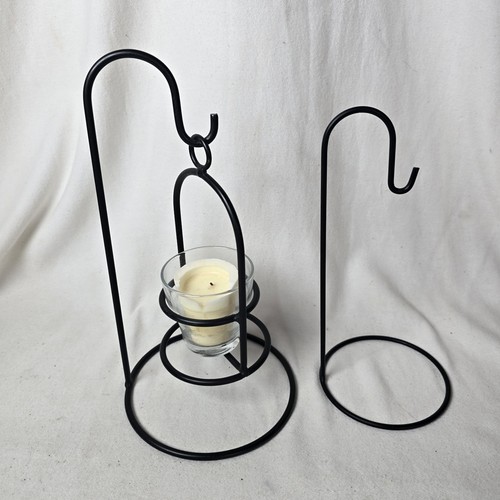 Metal hanging candle holders - hanging,