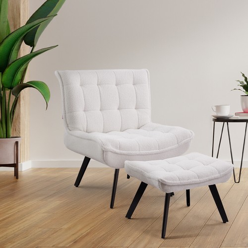 Boucle lazy chair - boucle, with