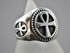 Egyptian Ankh Ring 925
