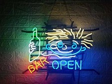 Bar Open Bottle Neon Sign