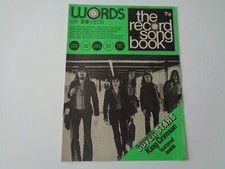 Words record song book - -,