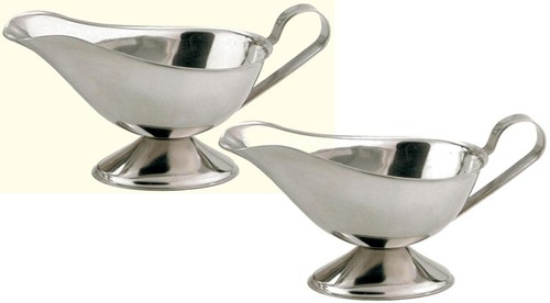 Stainless steel gravy boats - stainless,