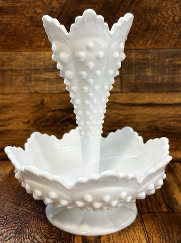 Vintage fenton hobnail milk - fenton,