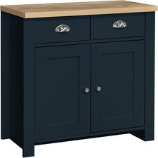 Blue Oak Sideboard 2 Drawer