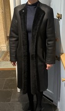 Genuine Black Shearling Coat