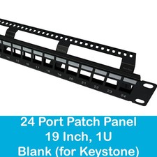 24 Port 1U Blank Unloaded