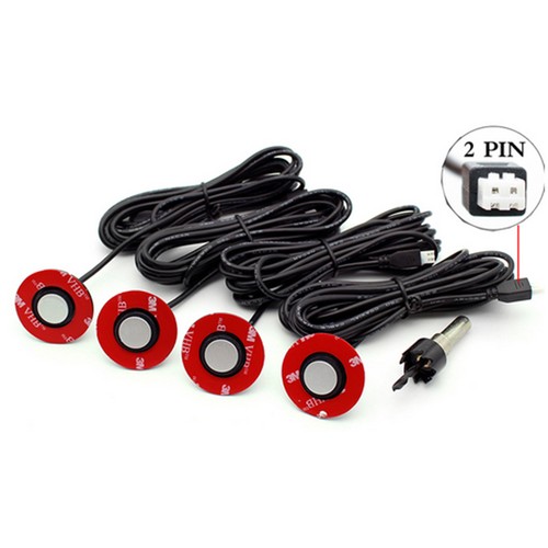 Silver parking sensor car - silver,