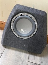 FLI 10 Inch Subwoofer 800 Watts in Custom Carpeted Enclosure