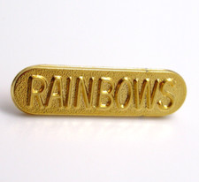 Rainbows Lapel Pin Gold Tone