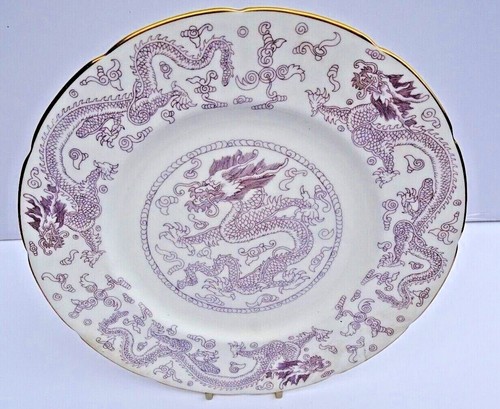 Coalport dragon light mauve - dragon,