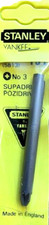 Genuine Stanley Yankee Pozidriv No.3 screwdriver bit #131 3-68-915 (5813)