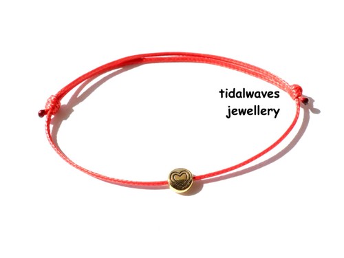 Waxed cotton cord bracelet - cord,
