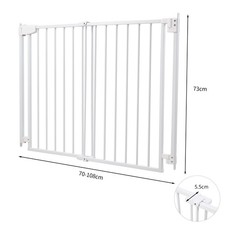 70-108cm Retractable Baby Gate