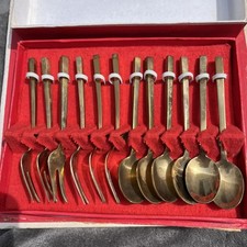 Vintage 12 Piece Gold Plated