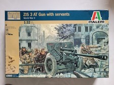Airfix Italeri 1/32 Russian ZIS 3 AT figure set 54mm.(BOXED)  complete but used.