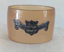 Vintage Bakelite Napkin Ring with Silver / Plate Cartouche ~ WD & Co EDINBURGH.