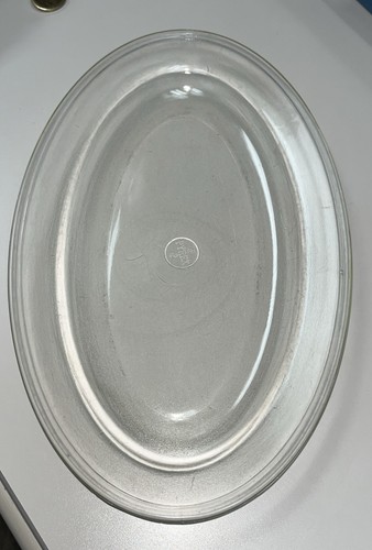 Vtg pyrex clear glass oval - clear,