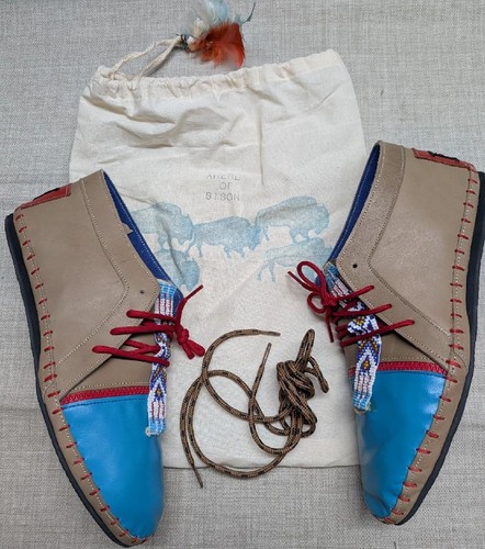 Aherd bison moccasin shoes - of,