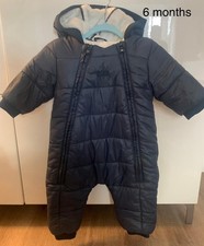 Hugo Boss Baby Navy Snow Pram Suit Coat Winter 6 Months Excellent Condition
