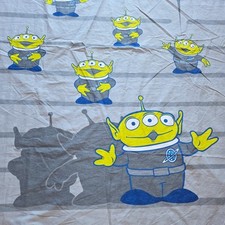 Disney / Pixar Toy Story Single Reversible Duvet Cover Grey Rex alien 