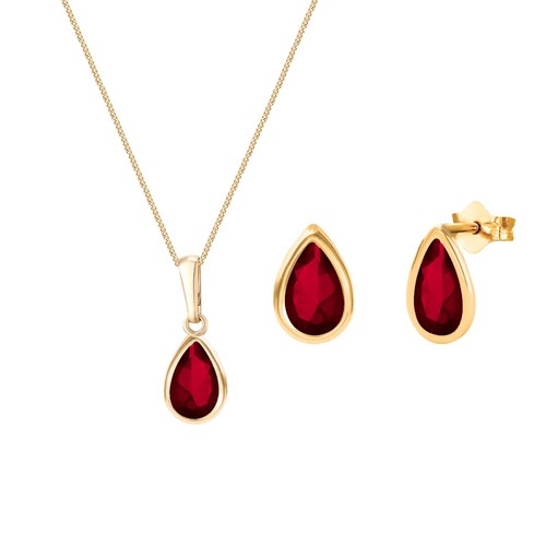 9ct yellow gold teardrop - 9ct,