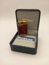 Vintage Ronson Gold & Brown
