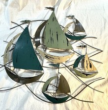 Vintage 3D Boat Metal Wall Art