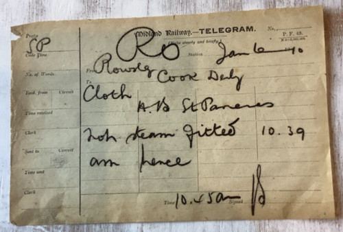 1910 telegram midland - midland, railway