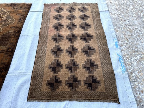 1930s terracotta afghan - terracotta,