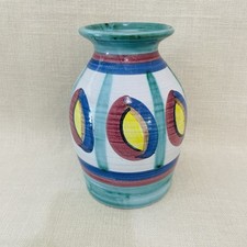 Vintage Tintagel Pottery Vase Dragon Eye Large Cornwall Studio Pottery 1970s