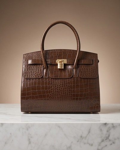Aldo brown croc effect - brown, croc-effect