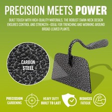 2 X CARBON STEEL DUTCH HOE