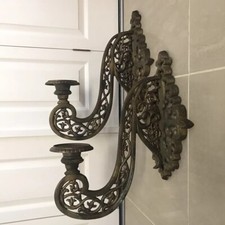 Antique Pair Large Church