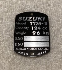 Suzuki T125 Stinger Chassis Plate