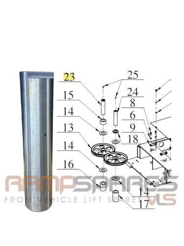 Rotary post lift - lift, replacement