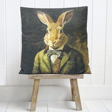 Rabbit Cushion Cover Victorian
