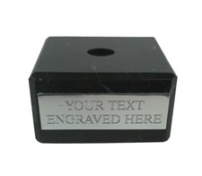 Square Black Marble Trophy Base Ideal For Trophies Models Figures, Various Sizes