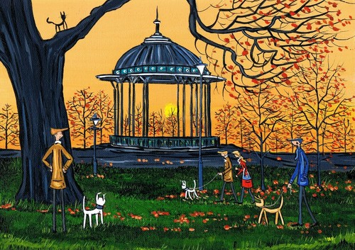 Print clapham bandstand - a4,