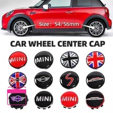 4PCS 54mm 56mm Car Wheel Center Hub Caps Cover Emblem Badge For BMW Mini Cooper