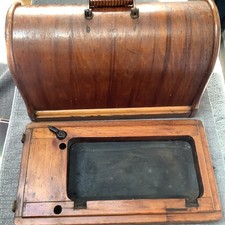 1889 Singer Sewing Machine Bentwood style Case Lid 3/4 size base and lid