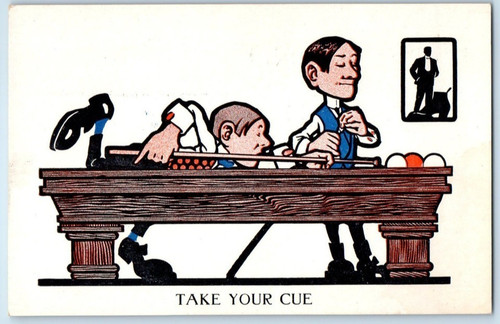 Comic funny billiards pool - comic,