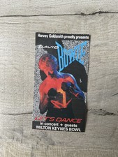 1983 David Bowie Serious Moonlight Tour Concert Ticket Milton Keynes Bowl