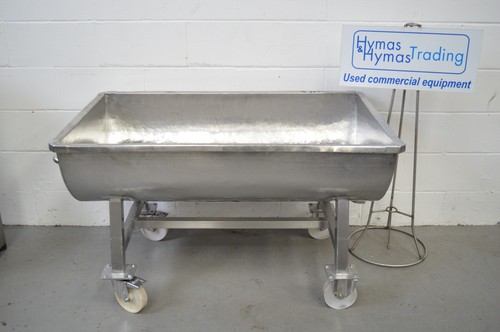 Stainless steel trough half - steel,