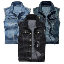 Cowboy Sleeveless Jackets Mens