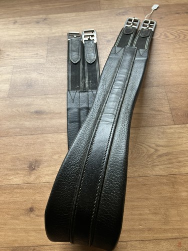 Black leather look - black,