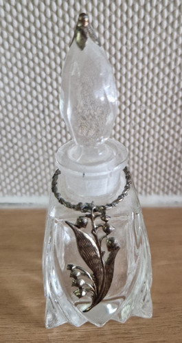 Vintage filigree glass perfume - vintage,