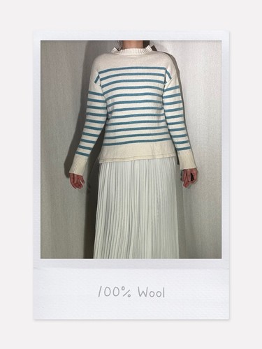 100 wool breton stripe - wool,